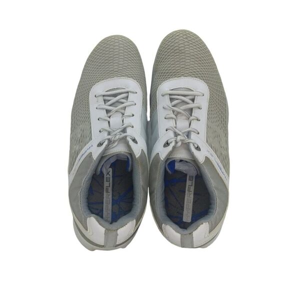 FootJoy Hyperflex FTF 2.0 Mens Pre-owned White/Gray Golf Shoes - sz. 8 1/2 WIDE - Picture 3 of 5